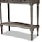 Baxton Studio Noelle French Provincial Gray Finished 1-Drawer Wood Console Table 155-8845 - alternate 3